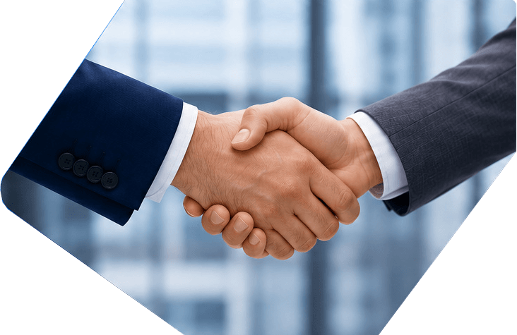 Professional business handshake