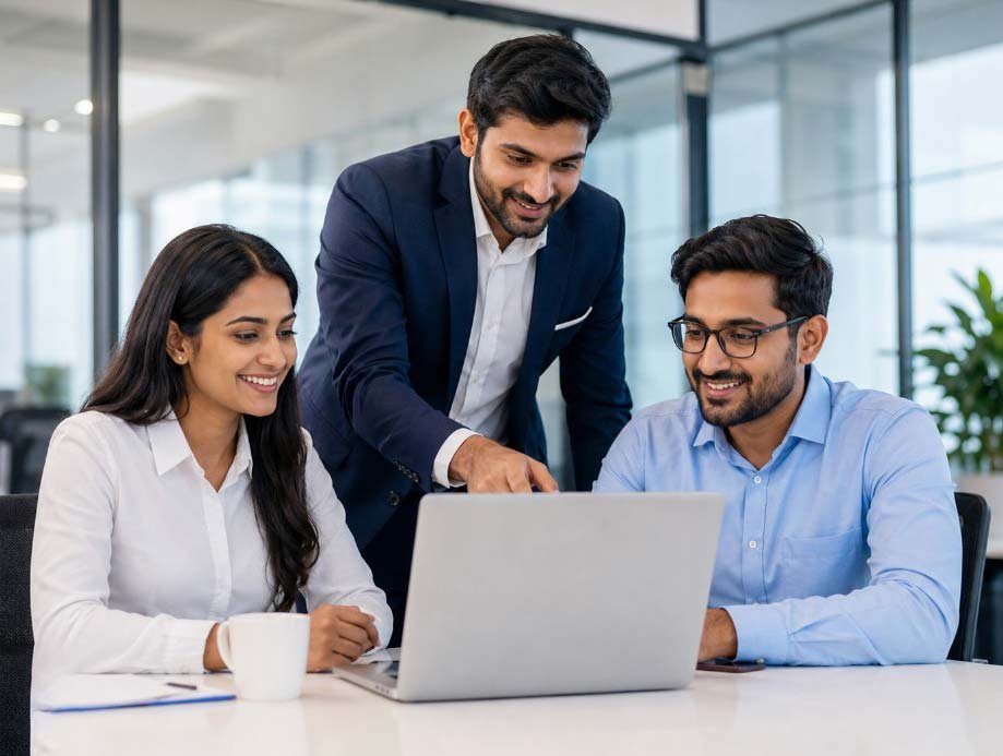 Indian recruitment professionals working together